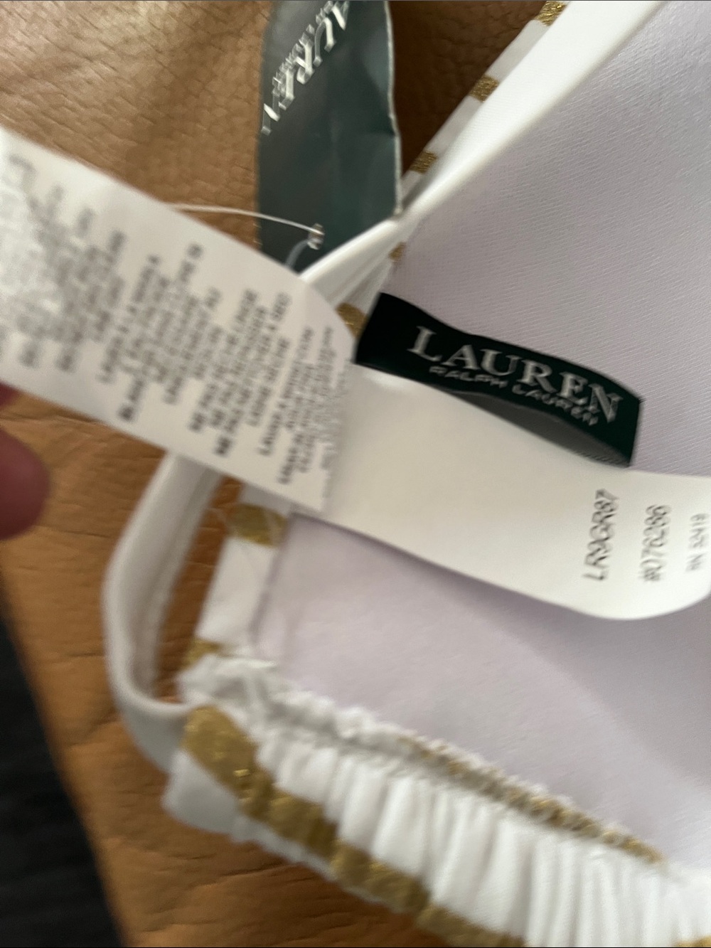 Ralph Lauren (8) bikini with golden stripes - Picture 10 of 12